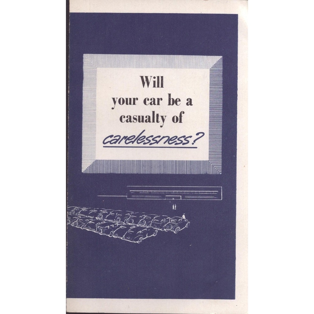 Vintage WWII Gulf Express Stop Station Rochester NY Car Maintenance Pamphlet